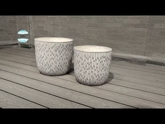 Λουλούδι / πράσινο φυτό Φυτέας από ίνες αργίλης σε μοντέρνο στυλ Ανθεκτικός στον καιρό