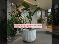 Προσθέστε στυλ και λειτουργικότητα στον κήπο σας με τους φυτέρηδες μας από ίνες πηλού