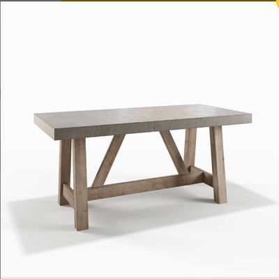 Αγορά Ανθεκτικά μεγάλα τραπέζια από σκυρόδεμα για υπαίθρια τραπεζαρία online manufacture