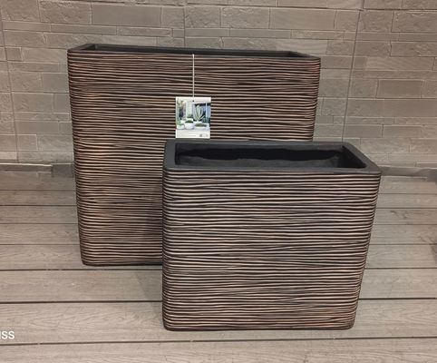 Ψηλό, στενό, ορθογώνιο, από ίνα πηλού, γλάστρα, κομψή, μοντέρνα, ανθεκτική, φυτευτή για εσωτερική/εξωτερική πρασινάδα, μεγάλη για το δάπεδο, κρεμαστή